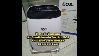 Consumo de Energia Ar Condicionado Portátil EOS - utilizado das 18 PM até 2 AM.