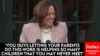 VP Kamala Harris Thanks Children Of White House Staff For 'Letting' Parents Work There