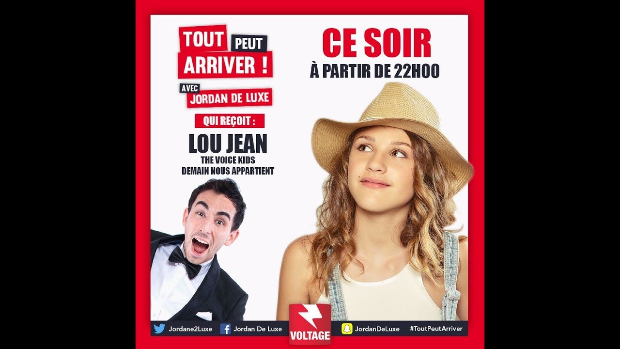 Tout Peut Arriver avec Lou Jean de The Voice Kids