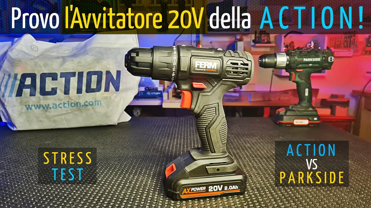 Provo l'Avvitatore 20V della ACTION! è valido? Confronto con 20V Parkside 