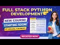 Day 1: Full Stack Python @ 7:30 PM (IST) by Mohd Navaid
