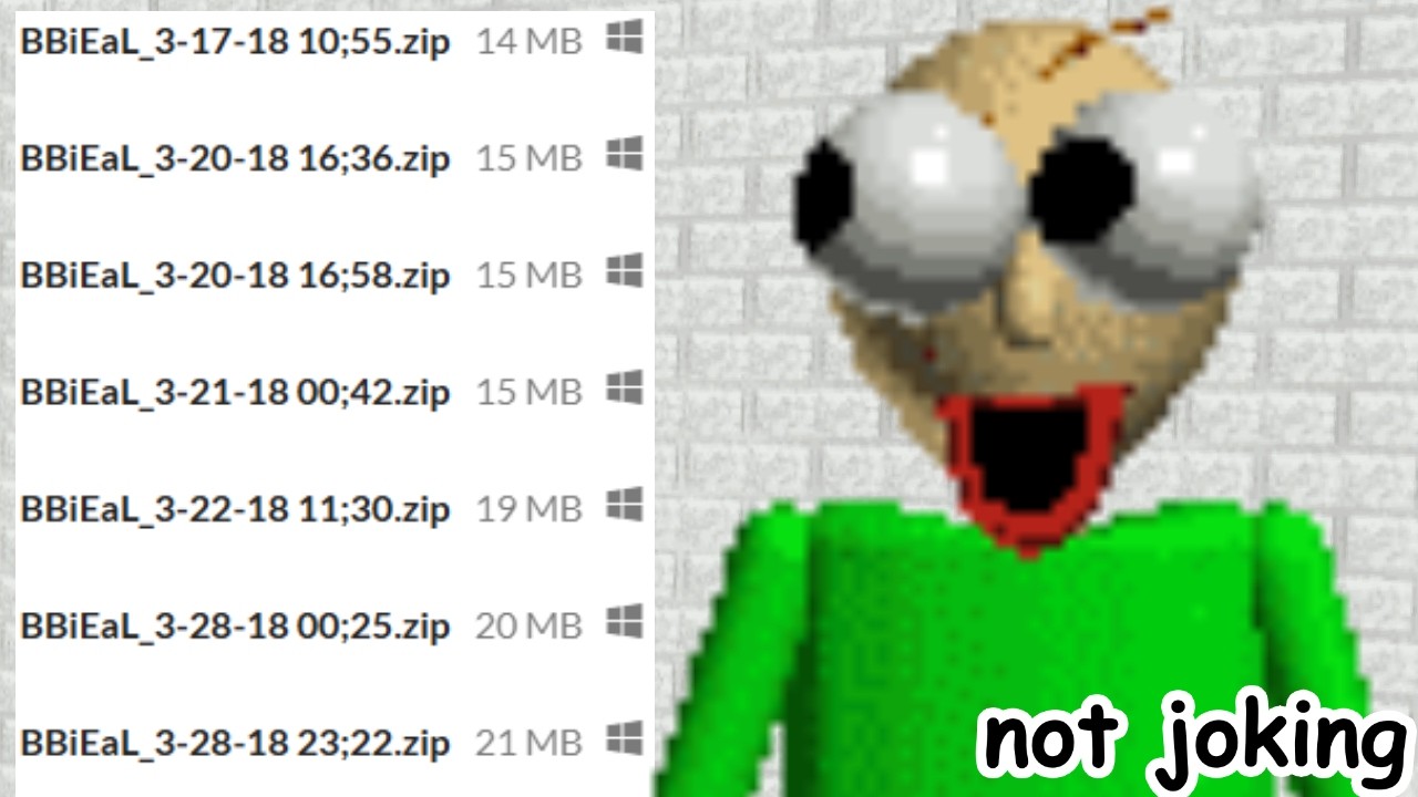 Prototype Baldi Android The Baldi's Basics Prototypes Just Got Released - YouTube
