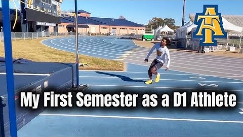 My First Semester as a D1 College Athlete | Track & Field Vlog ✅| pool workout + high jump