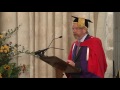 Capture de la vidéo Bill Bryson - 7 rules for leading a good life - University of Winchester Graduation 2016