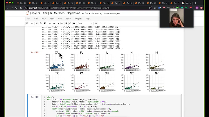 Julia for Data Science - Video 7: Regression, by Dr. Huda Nassar (for JuliaAcademy.com...