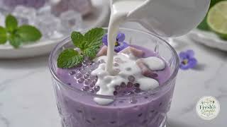 🟣 Creamy Taro Sago Dessert | Easy Asian Dessert Recipe 🔈🍽️ screenshot 5