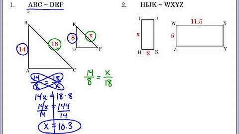 Proportions and Similar Figures