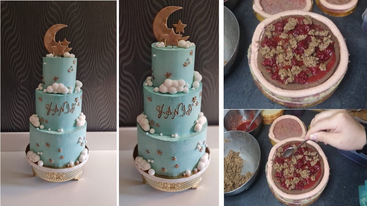 كيكه الطبقات،حشوه جديده👌 مع جميع المراحل لي مريت بها سهله بلا تعقدات