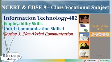 Non Verbal Communication Session 3 of Unit 1 Employability Skills 9th Class Information Technology
