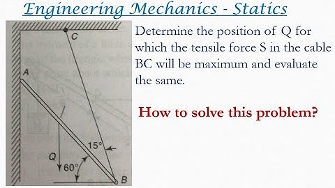 Engineering mechanics solved problem | Method of moments in engineering mechanics | Statics 82