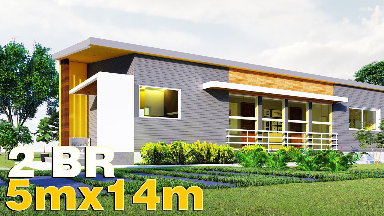 Small House Design 5x15m (75 SQM) w/ 3 Bedrooms