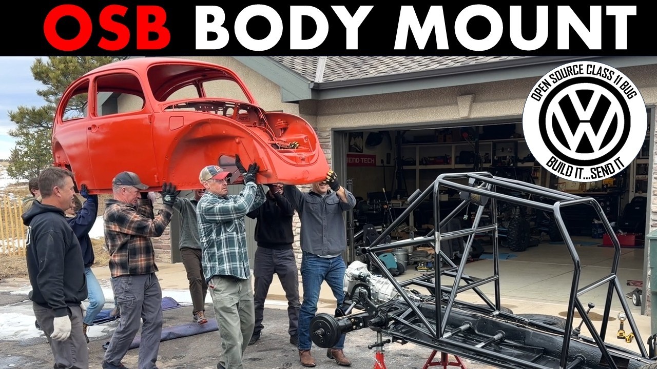 Установка кузова VW Beetle на изготовленный на заказ каркас безопасности – успех проекта с открыт...