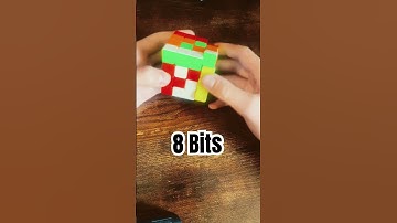 Canada flag 64 Bits to 1/8 bit! #cubing