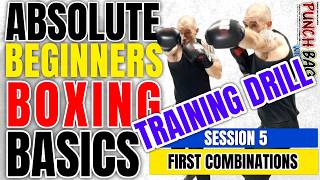 Beginners Straight Punch Combinations Training Drill | Absolute Beginners Boxing Basics | Session 5