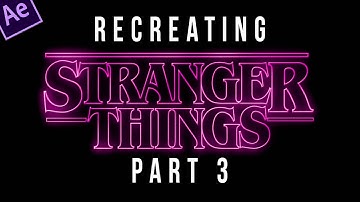 Stranger Things Title Sequence Animation Tutorial - PART 3 of 4