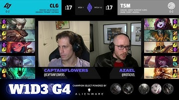 CLG vs TSM | Week 1 Day 3 S11 LCS Spring 2021 | TSM vs CLG W1D3