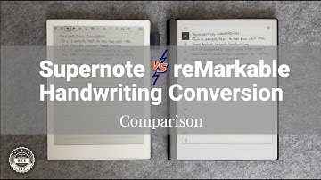 Supernote vs reMarkable 2 Handwriting Conversion Comparison