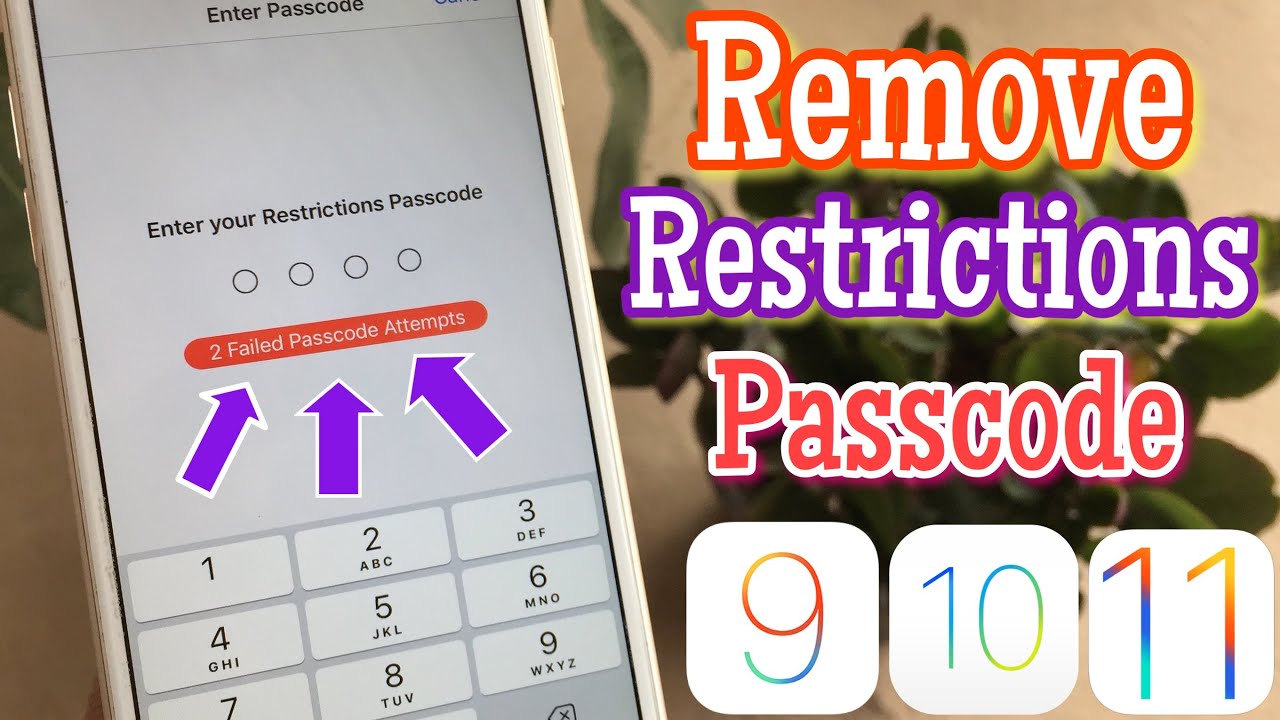 How to Reset Restrictions Password iOS 30/30/30 - No JB, No PC & No