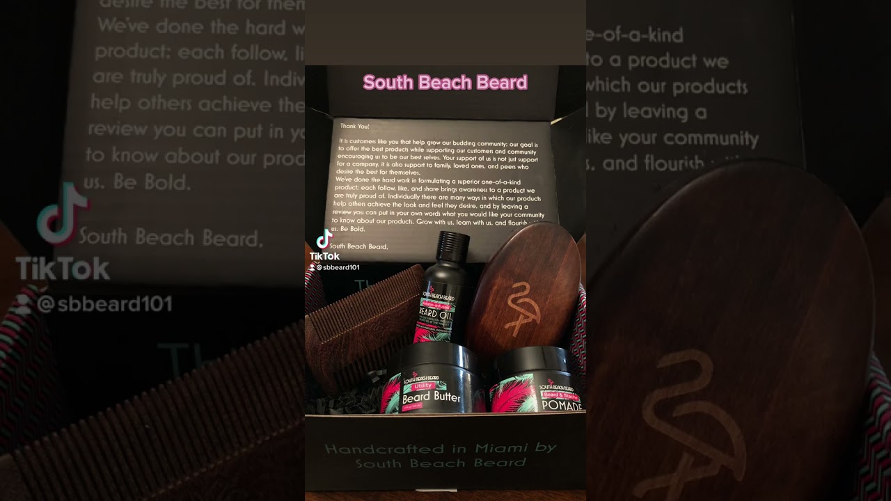 I Just Received My Beard Product Kit From South Beach Beard!!