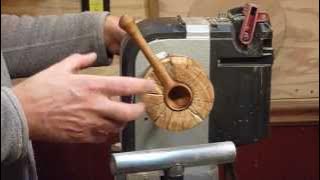 Woodturning Jig for making one piece spoons on the lathe