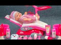 10 minutes satisfying with unboxing cute dentist toy pink doctor toy collection  asmr