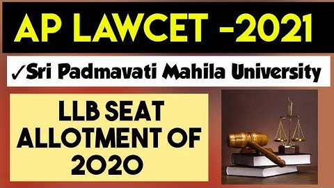 SPMU Seat allotment of 2020| 3&5 Years LLB | By KRISHNA