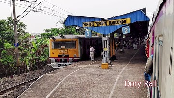 Chasing parallel and overtake by EMU local Train