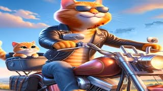 Cat giant future biker   cartoon and other, part 13  🐈 🐶 ❤️ #193 by Animal jokes and music. 644 views 8 days ago 4 minutes, 8 seconds