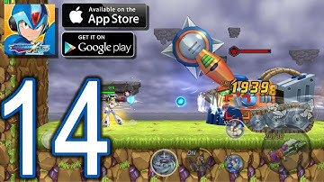 MEGAMAN X DiVE Mobile iOS Android Walkthrough - Part 14 - Story 6: Floating Ruins (Normal) Arena