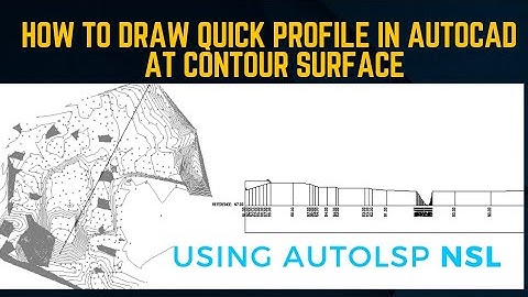 How to draw quick profile of contour surface in autocad