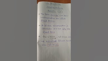 PG TRB MATHS_ COMPLEX ANALYSIS IMPORTANT RESULTS #mathematics #mathseducation