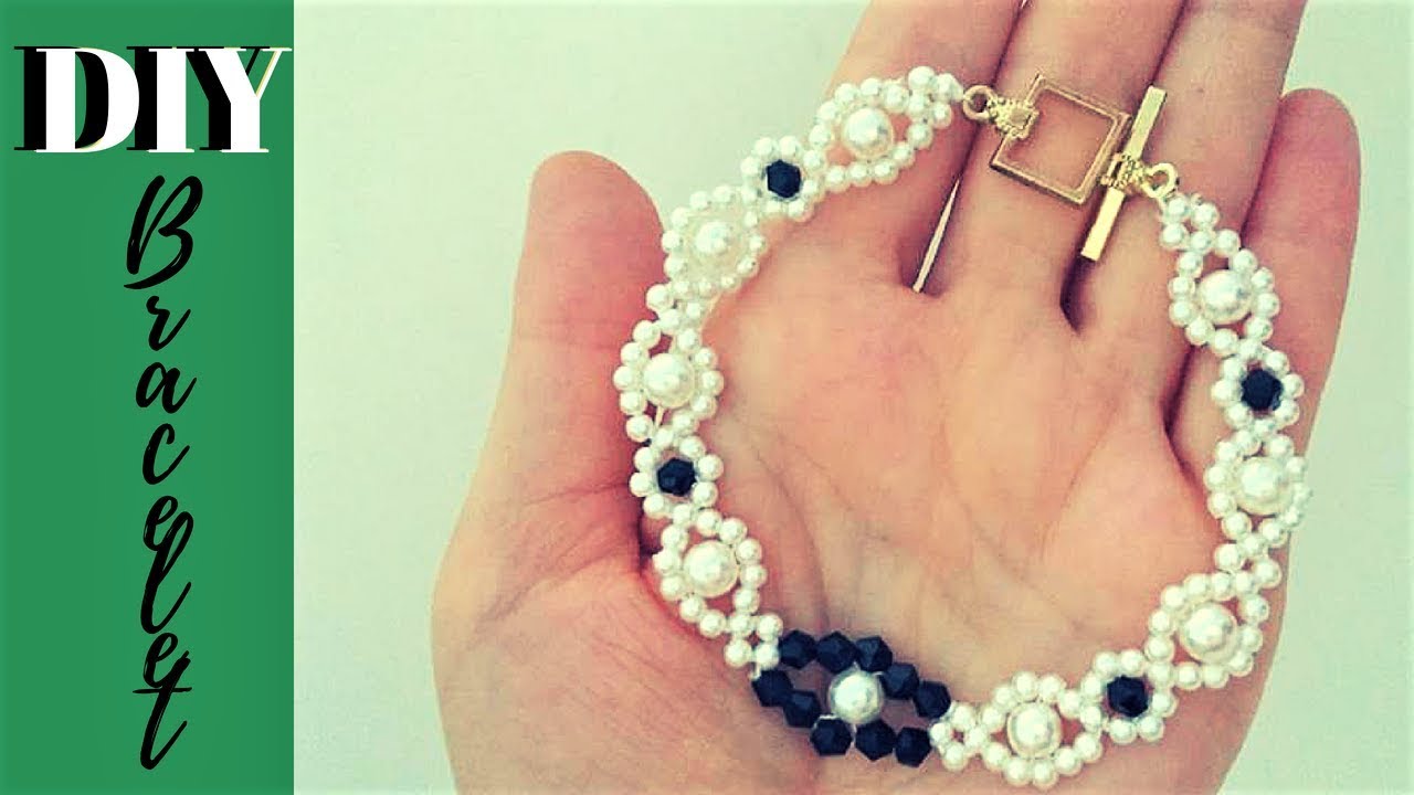How to make an elegant bracelet. Beaded bracelet. YouTube