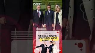 The Unusual Chemistry Between Putin and the Macrons 👀🌹 #putin #macron #brigittemacron