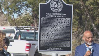 White Rock Cemetery in Dallas receives State of Texas Historical Marker
