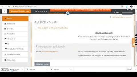 How to add/edit course content in moodle cloud