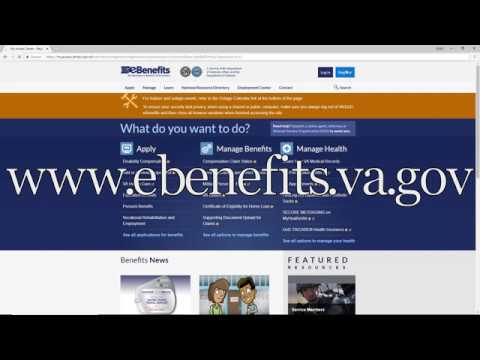 Guide to registering for an eBenefits account