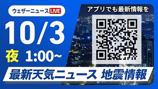 ウェザーニュースの配信のサムネイル画像