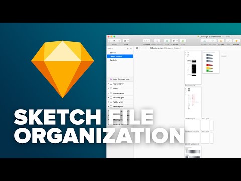 Sketch file organization for UI/web design