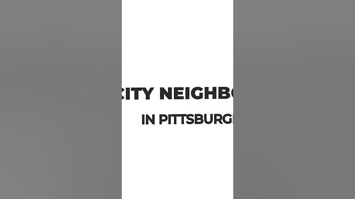 5 best city neighborhoods in Pittsburgh