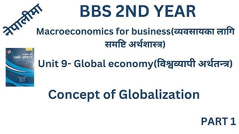 Concept of Globalization in Nepali ll BBS 2nd year macroeconomics #bbs2ndyear #bbs #macroeconomic