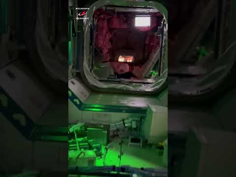Экскурсия по ночной космической станции #мкс #iss #космос #space