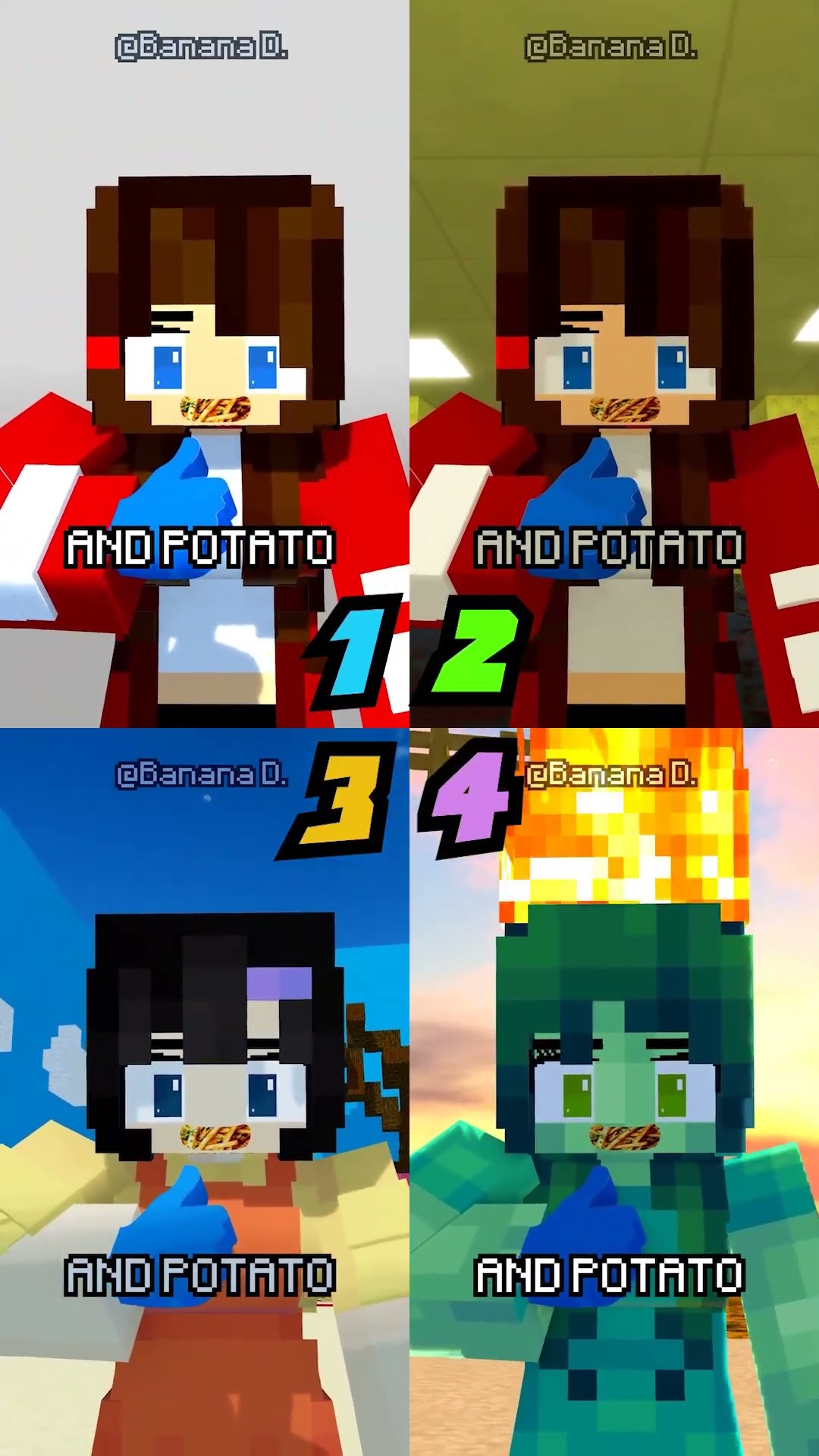 i am Eating hamburger meme minecraft animation