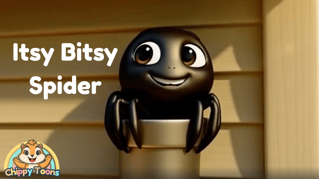 Itsy Bitsy Spider 🕷️ | Classic Nursery Rhyme with Extra Verses | Kids Songs | ChippyToons