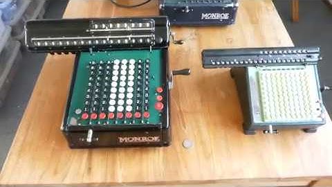 The Monroe Calculator Models K, KA, and L