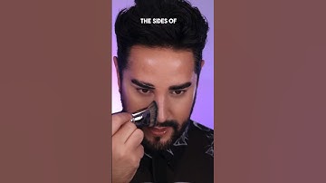 Super easy contour and highlight #makeup #contour #highlight