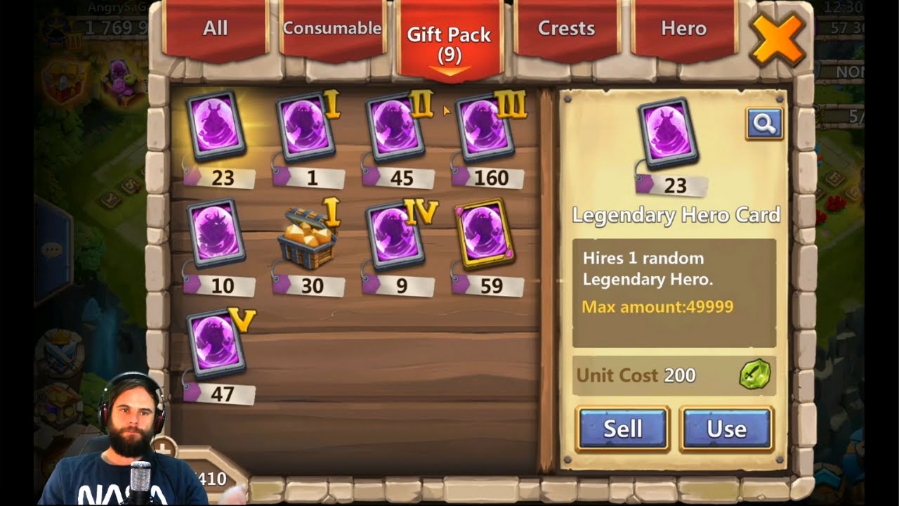 Hero Cards Opening | Castle Clash