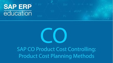 SAP CO Product Cost Controlling: Product Cost Planning Methods