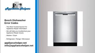 bosch dishwasher e06