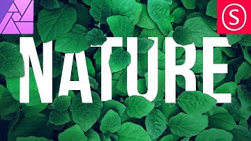 How to: Text behind Leaves - Affinity Photo Beginner Tutorial