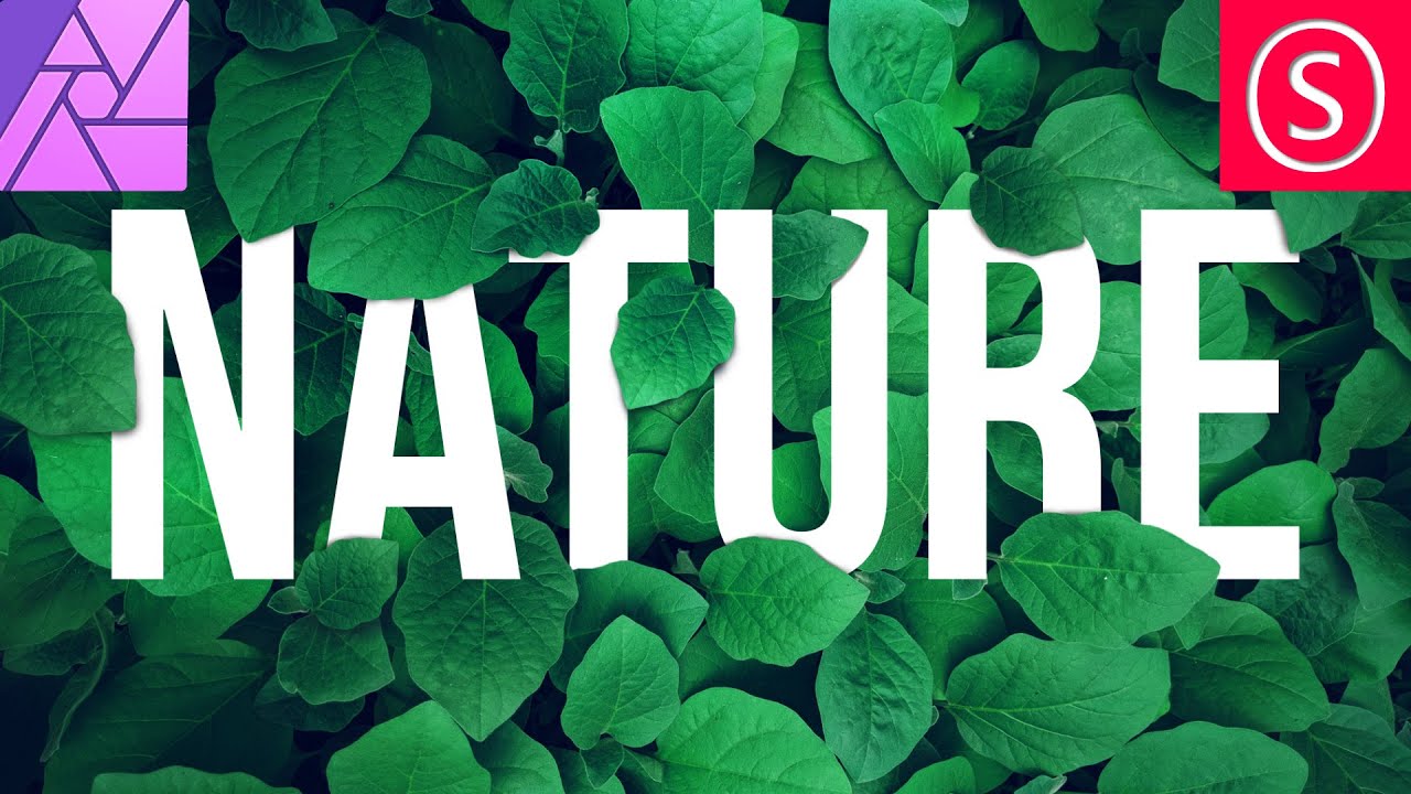 How to: Text behind Leaves – Affinity Photo Beginner Tutorial How to: Text behind Leaves – Affinity Photo Beginner Tutorial